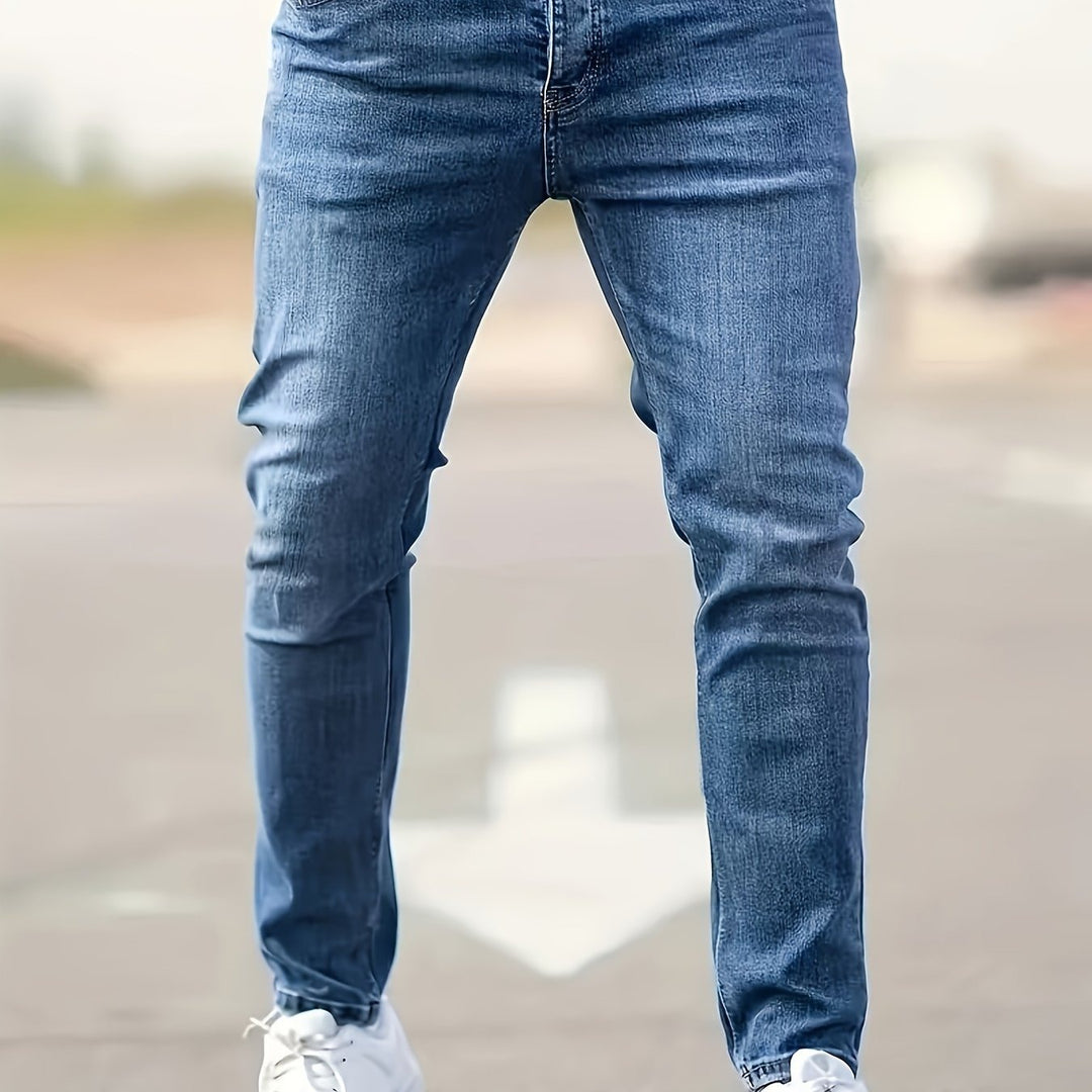 Jean Finn coupe regular – denim délavé souple