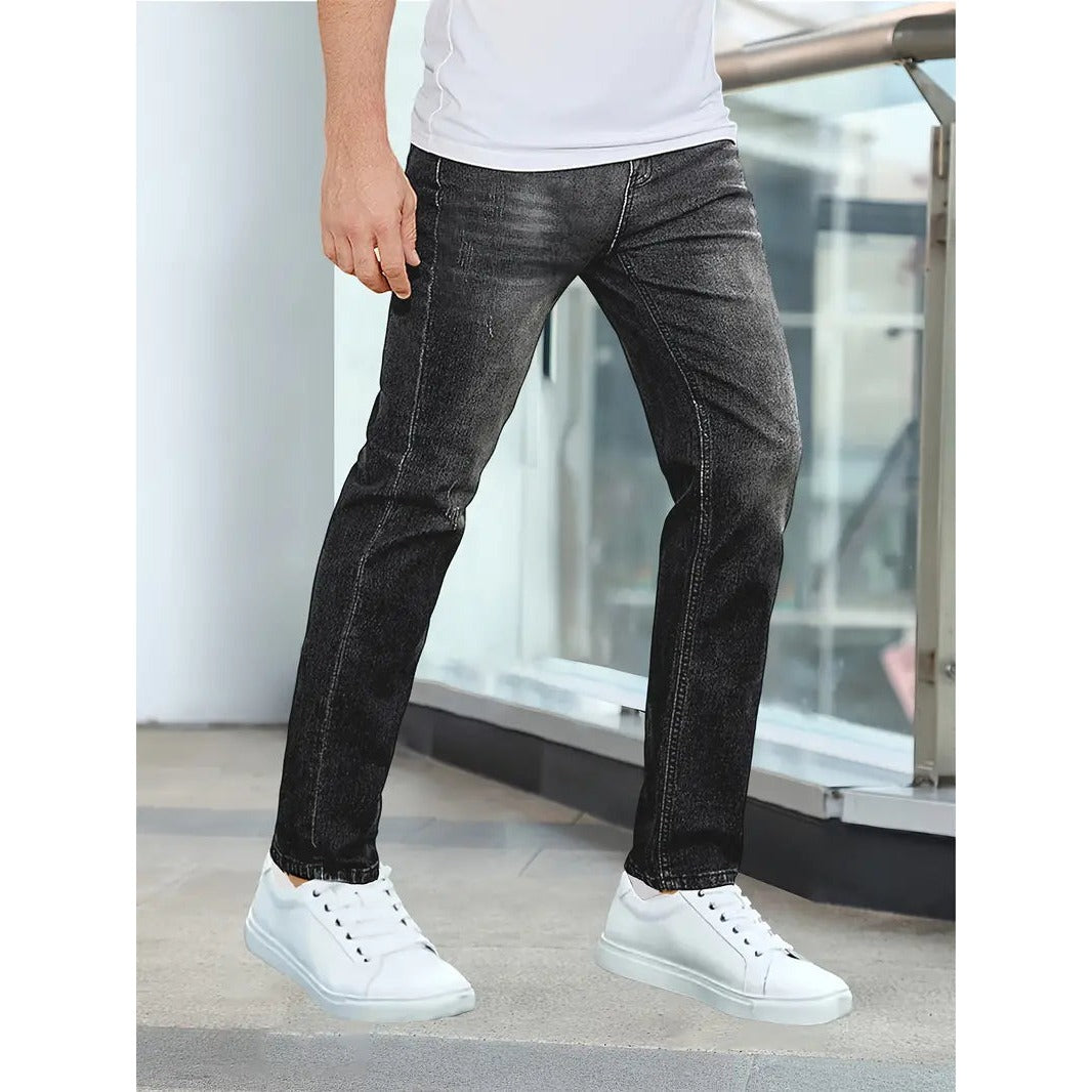 Jean homme effet légèrement usé – denim durable