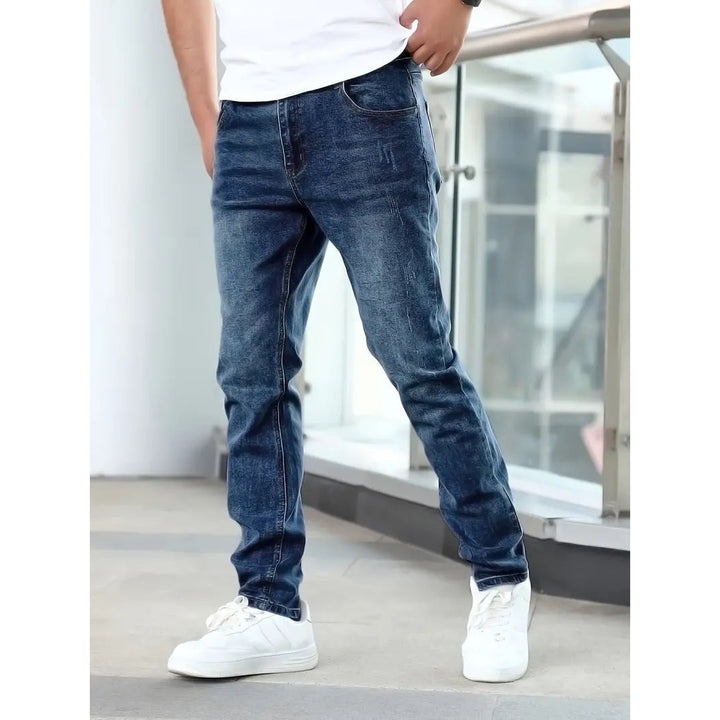 Jean homme effet légèrement usé – denim durable