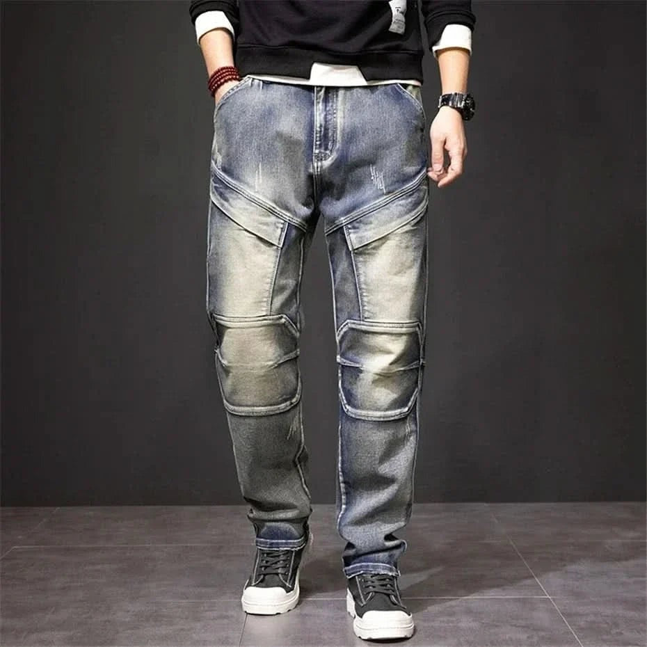 Jean homme Rocco en denim résistant – délavage vintage
