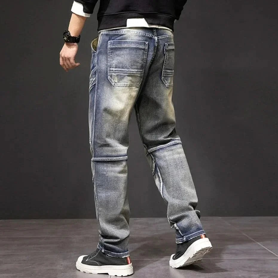 Jean homme Rocco en denim résistant – délavage vintage