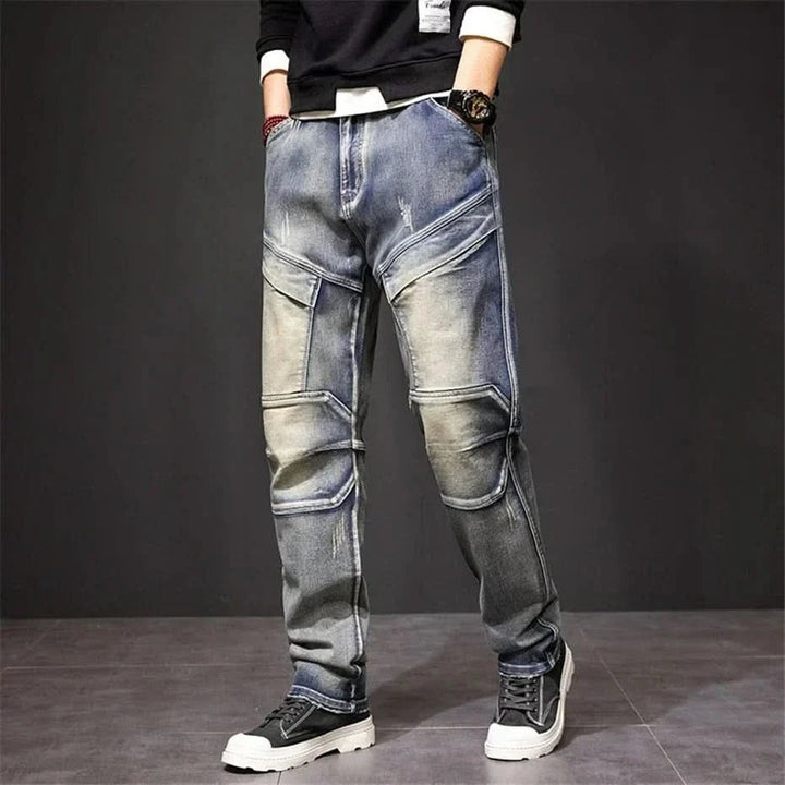 Jean homme Rocco en denim résistant – délavage vintage