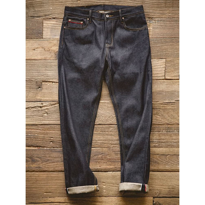 Jean homme Vander en coton, denim brut – coupe droite classique