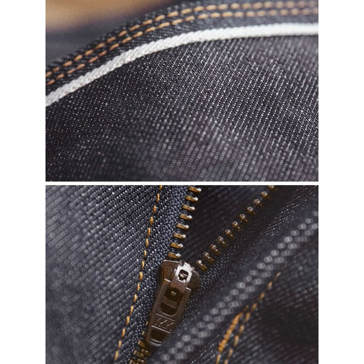 Jean homme Vander en coton, denim brut – coupe droite classique