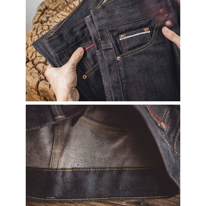 Jean homme Vander en coton, denim brut – coupe droite classique