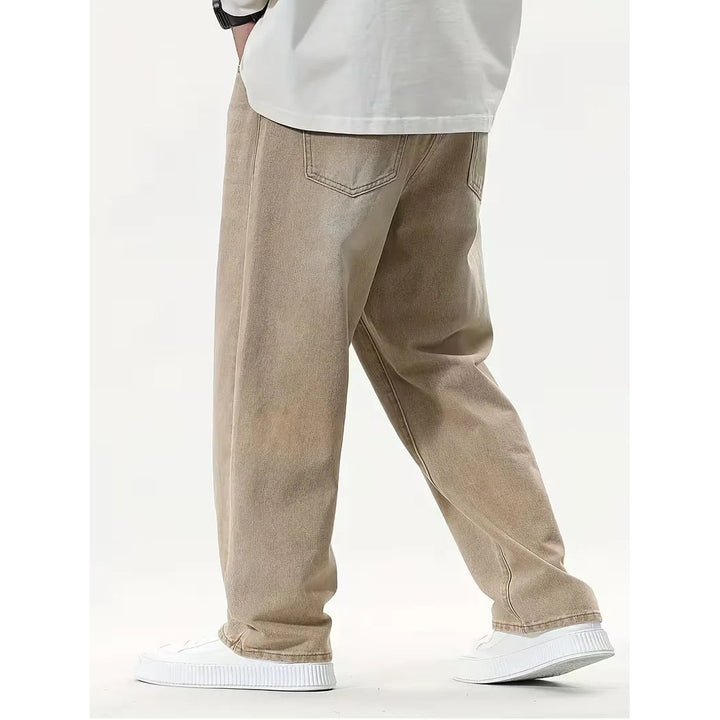 Jean large homme coupe loose – denim beige clair d'été