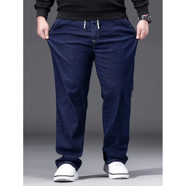 Jean loose homme à taille élastique – denim souple