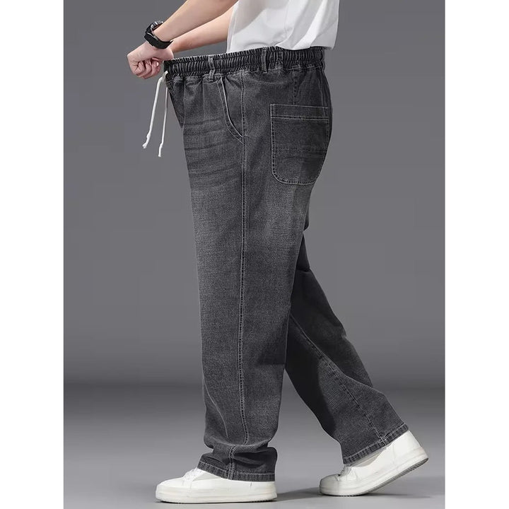Jean loose homme à taille élastique – denim souple