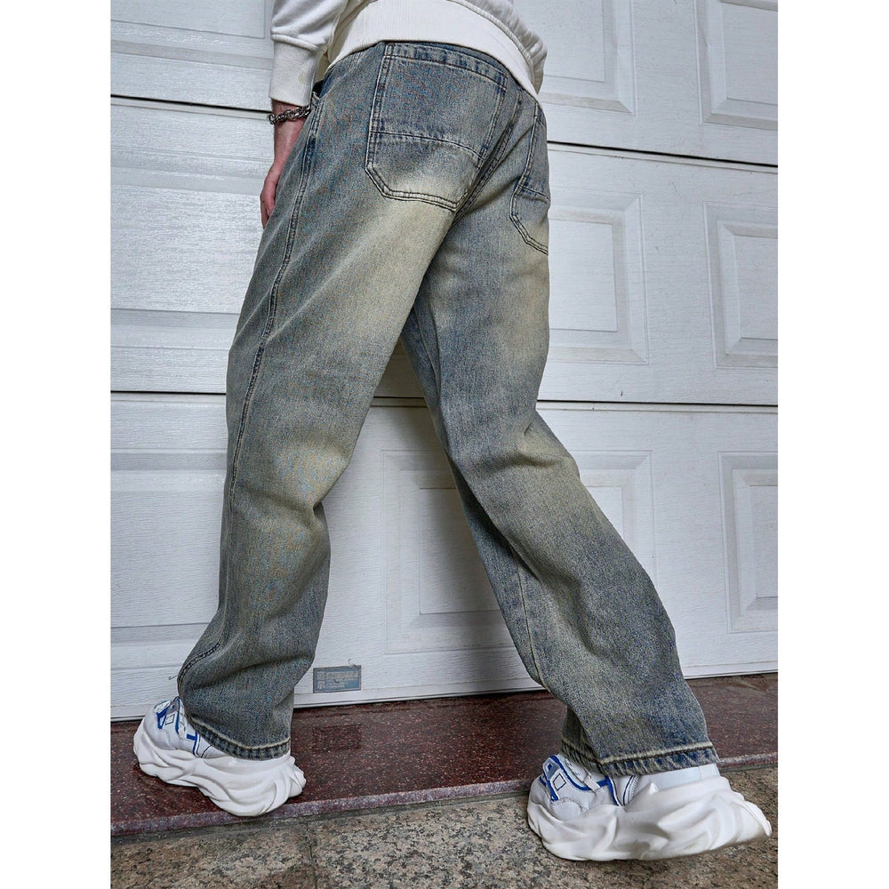 Jean Sven straight fit homme – bleu foncé délavé