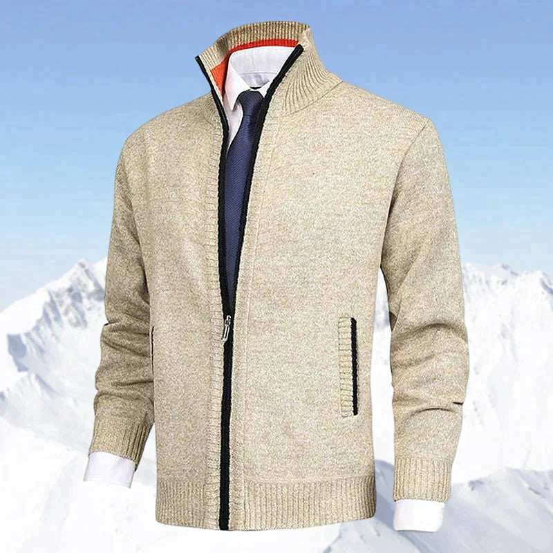 Cardigan John homme zippé – col et poches pratiques