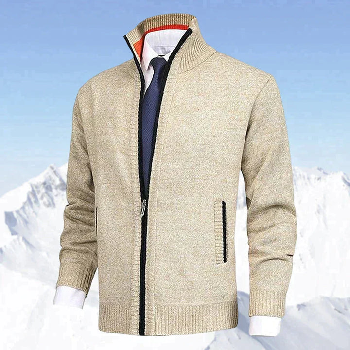 Cardigan John homme zippé – col et poches pratiques