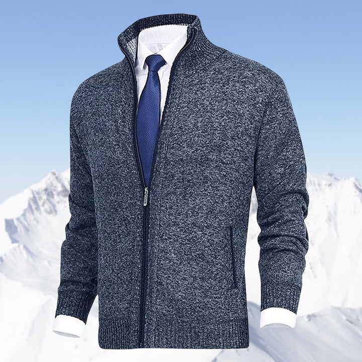 Cardigan John homme zippé – col et poches pratiques