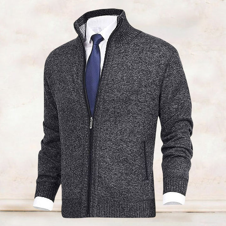 Cardigan John homme zippé – col et poches pratiques