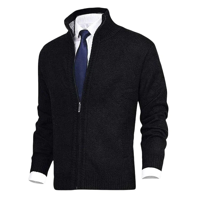 Cardigan John homme zippé – col et poches pratiques