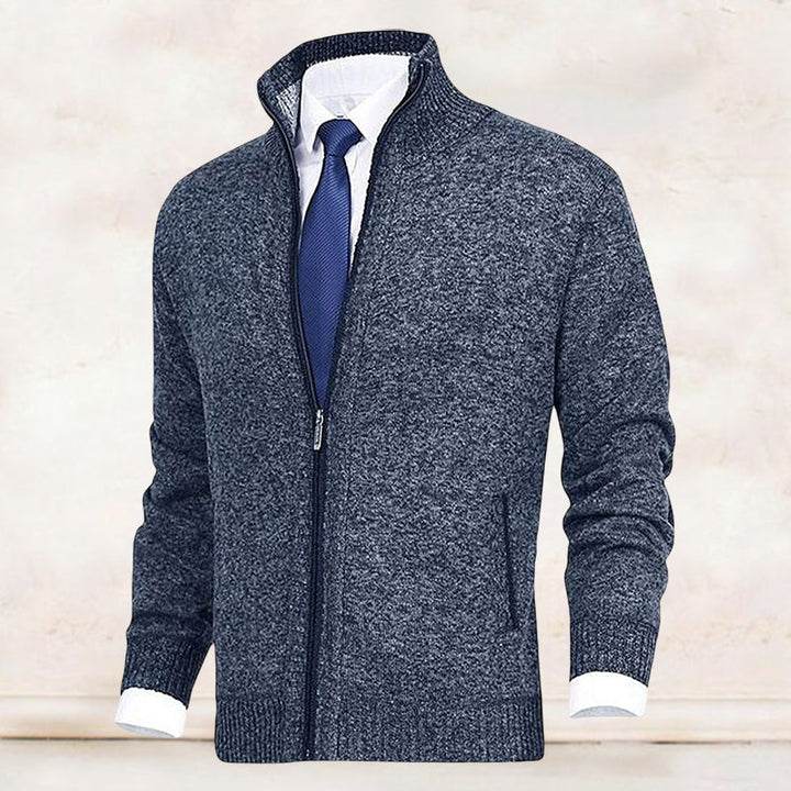 Cardigan John homme zippé – col et poches pratiques