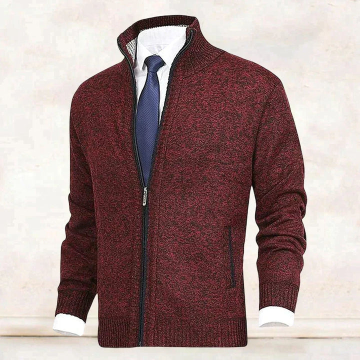 Cardigan John homme zippé – col et poches pratiques