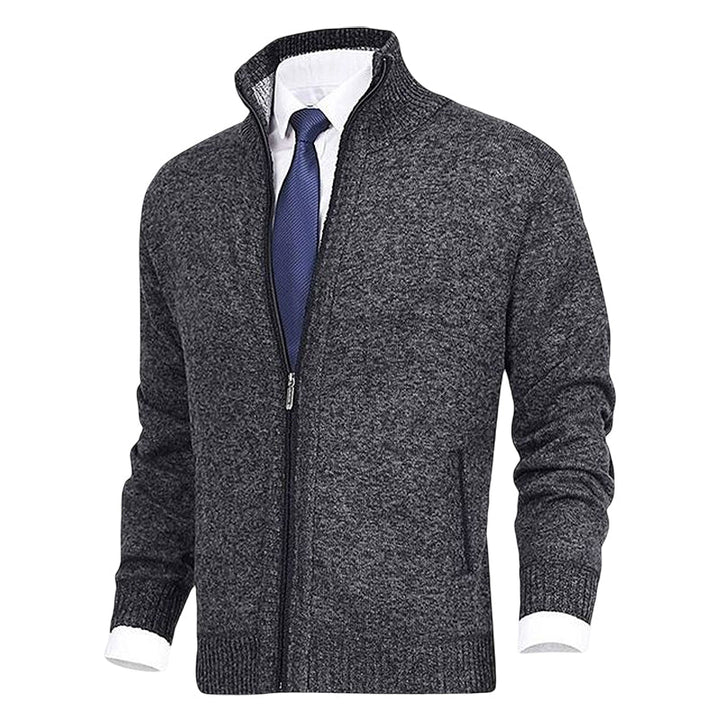 Cardigan John homme zippé – col et poches pratiques