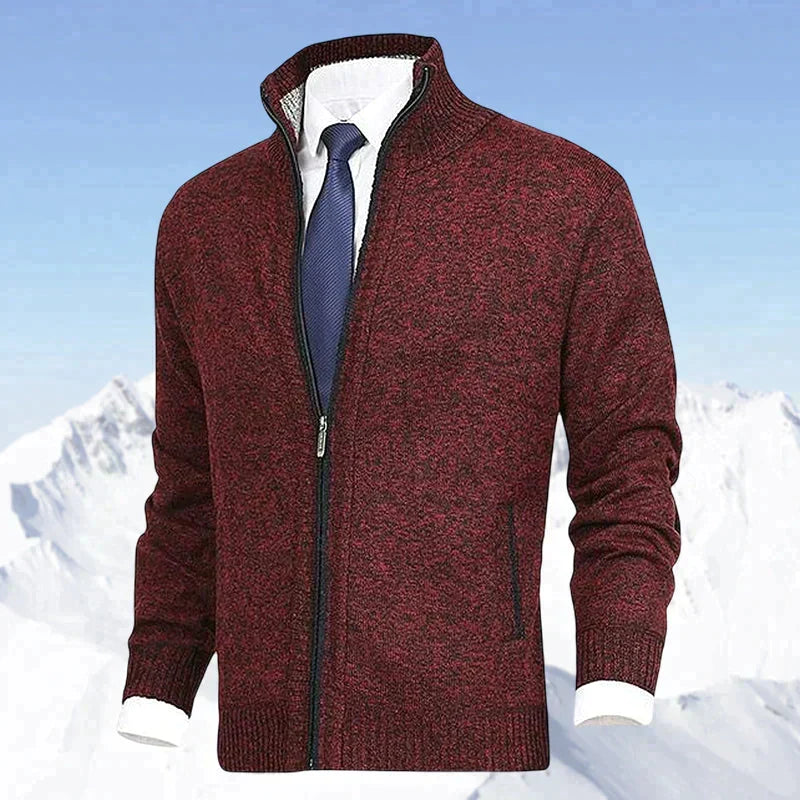 Cardigan John homme zippé – col et poches pratiques