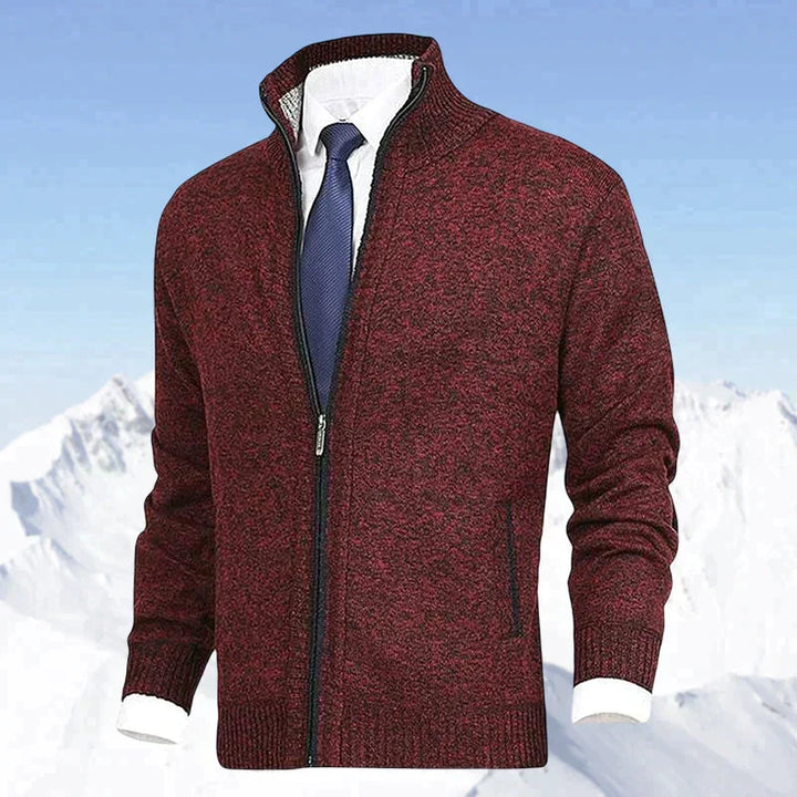 Cardigan John homme zippé – col et poches pratiques
