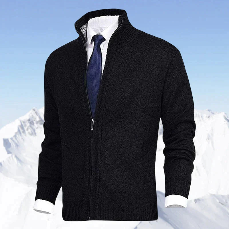 Cardigan John homme zippé – col et poches pratiques
