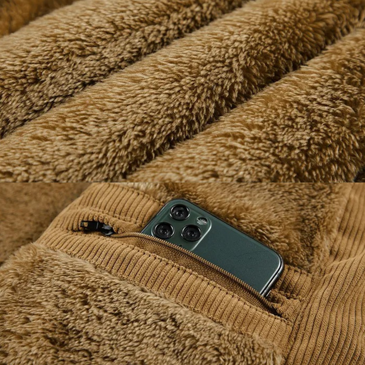 Gilet sans manches homme en velours côtelé – coupe slim