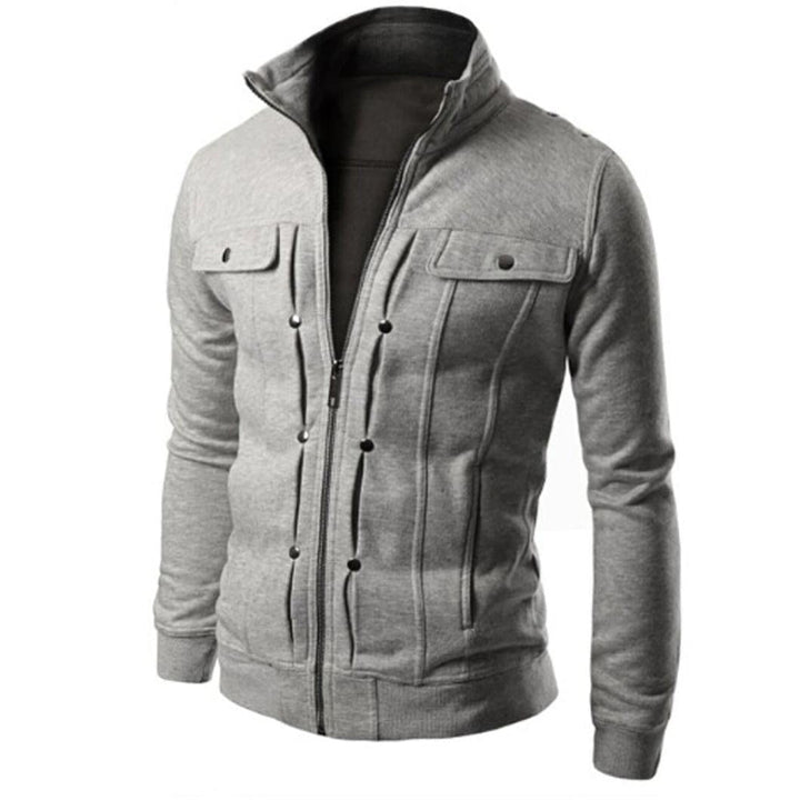 Veste zippée homme à col montant – modèle court