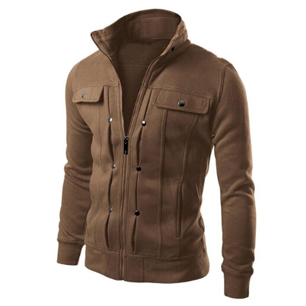 Veste zippée homme à col montant – modèle court