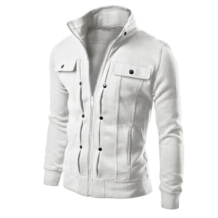 Veste zippée homme à col montant – modèle court
