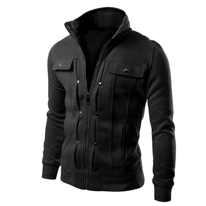Veste zippée homme à col montant – modèle court