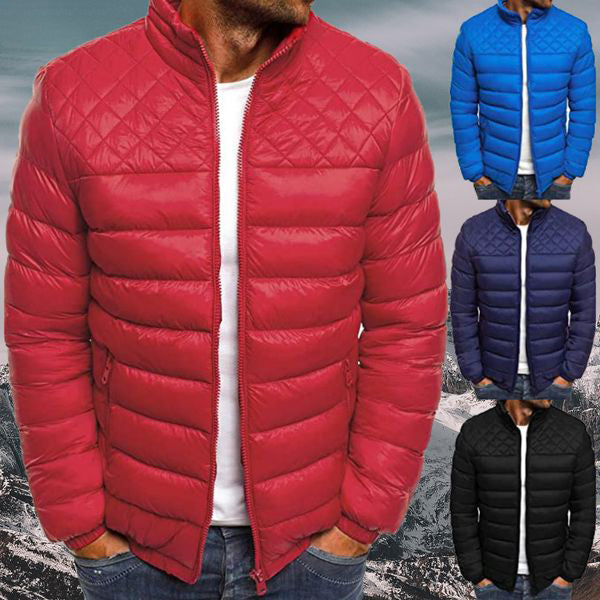 Veste matelassée imperméable et coupe-vent pour homme