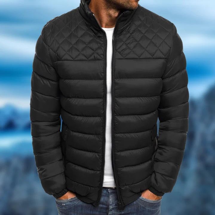 Veste matelassée imperméable et coupe-vent pour homme