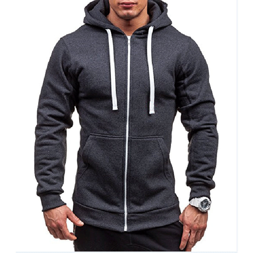 Hoodie Lars homme en polaire – coupe-vent avec zip