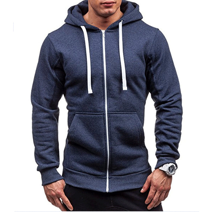 Hoodie Lars homme en polaire – coupe-vent avec zip