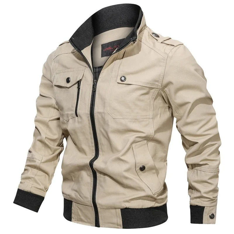 Veste d'été homme esprit motard – col et coupe moderne