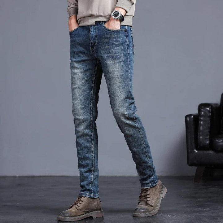 Jean biker Liam homme – coupe slim en denim légèrement stretch