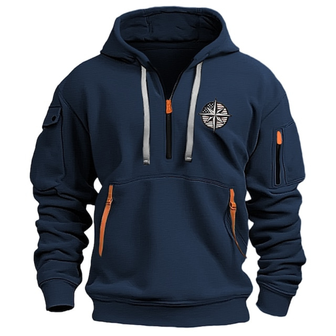 Hoodie homme à capuche avec imprimé léopard raffiné