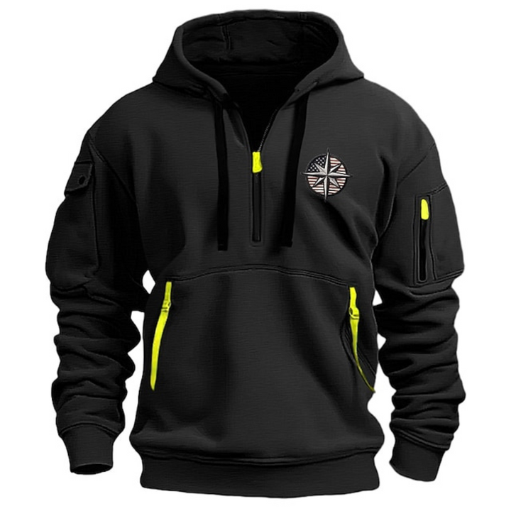 Hoodie homme à capuche avec imprimé léopard raffiné