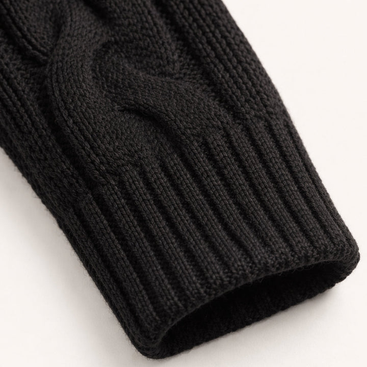 Cardigan Florence en maille torsadée à col châle – hiver homme