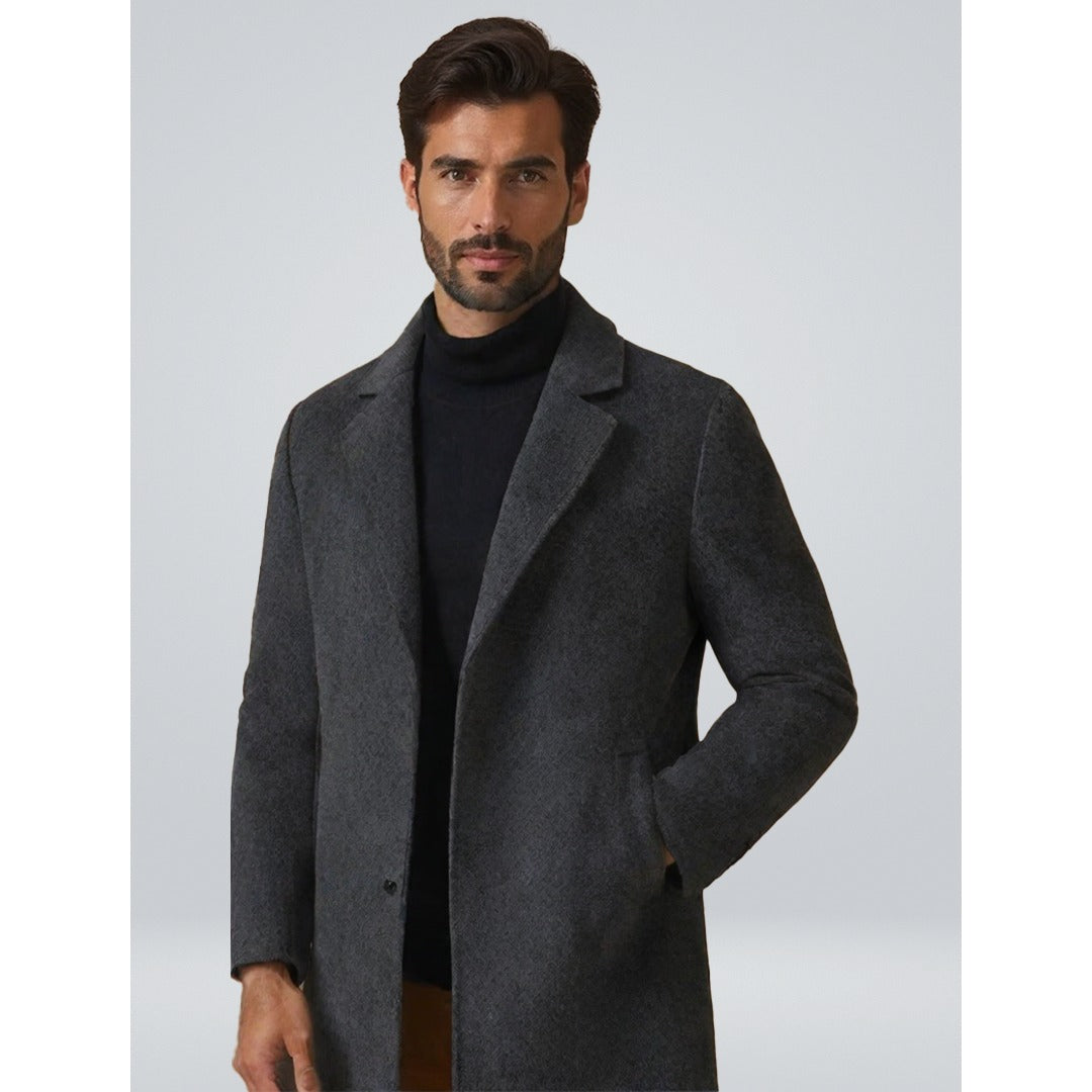 Manteau Franz en laine homme – long, chaud et élégant