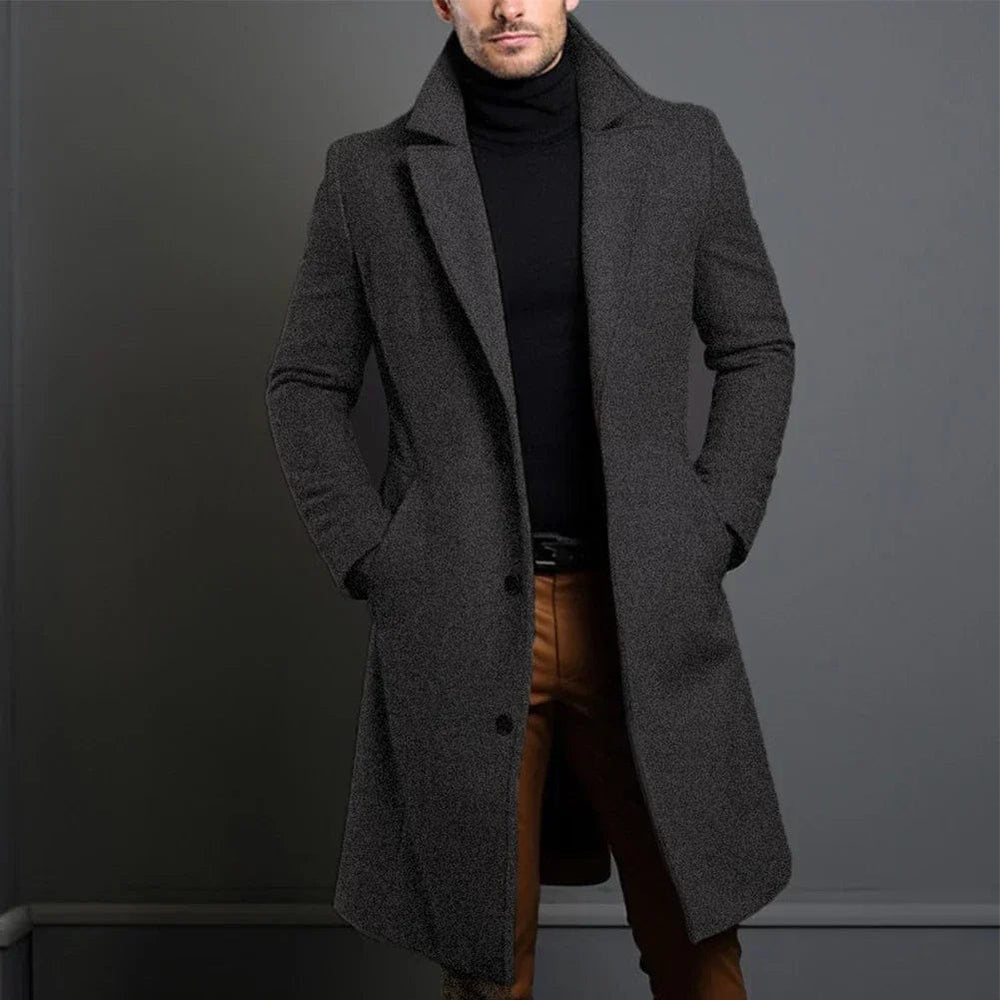 Manteau Franz en laine homme – long, chaud et élégant