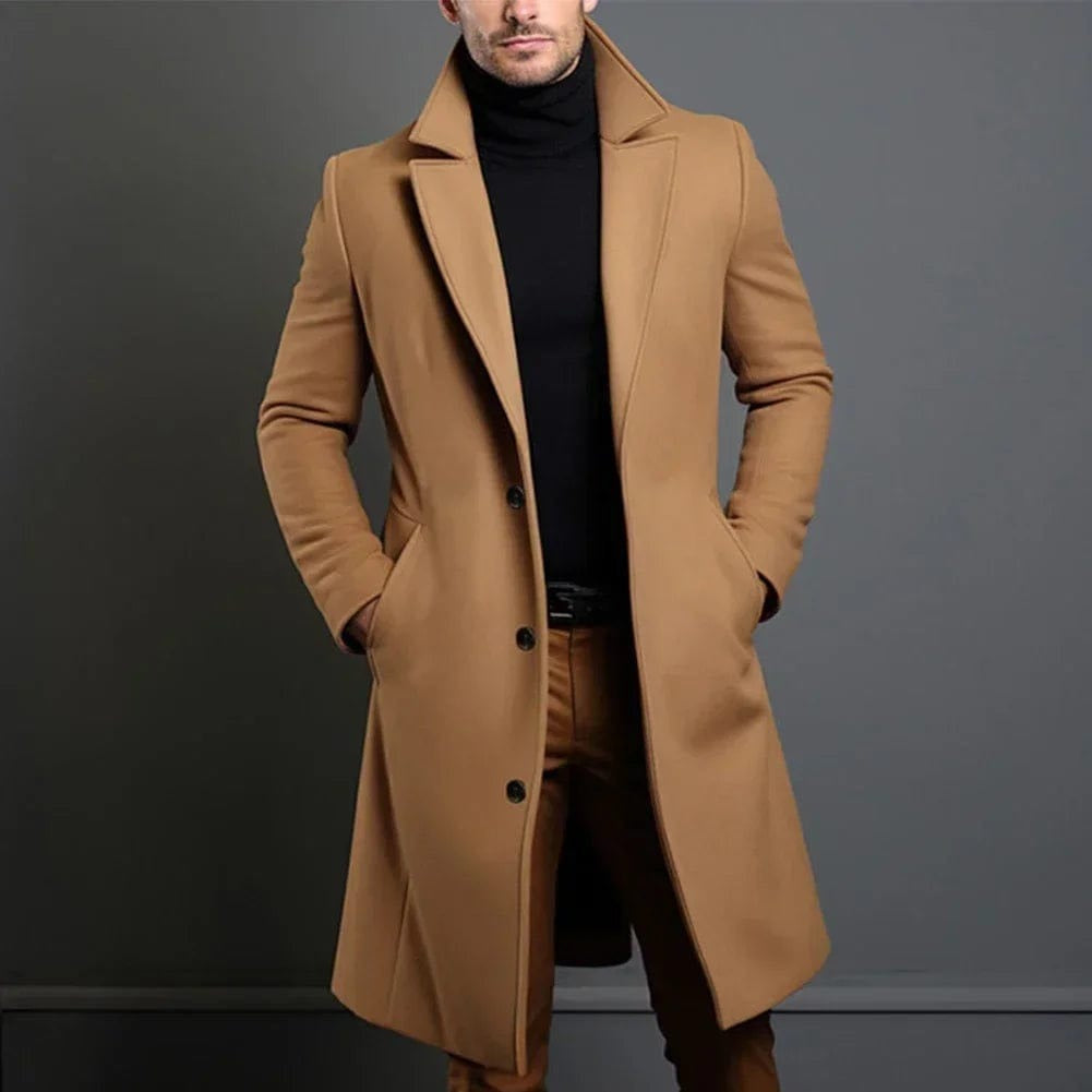 Manteau Franz en laine homme – long, chaud et élégant