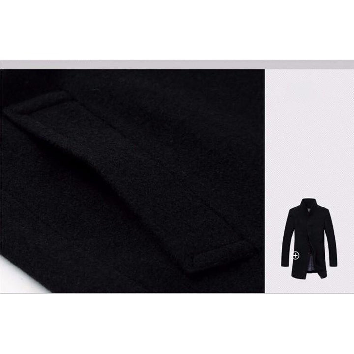 Manteau long homme en laine mélangée – élégance hivernale