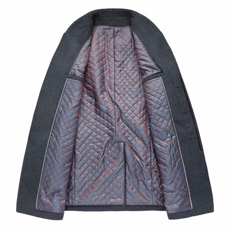 Manteau long homme en laine mélangée – élégance hivernale