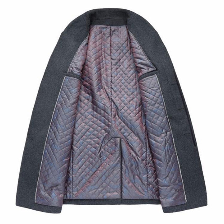 Manteau long homme en laine mélangée – élégance hivernale