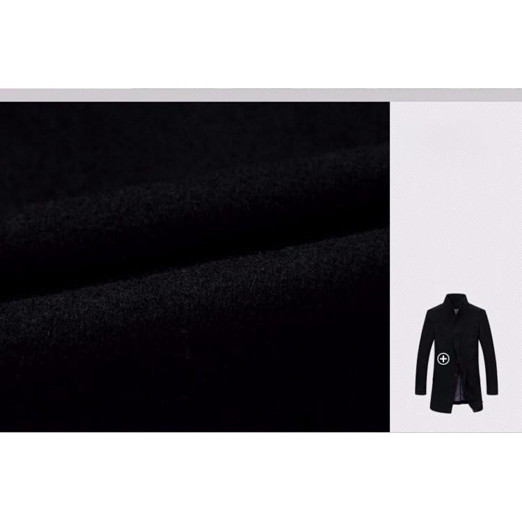 Manteau long homme en laine mélangée – élégance hivernale