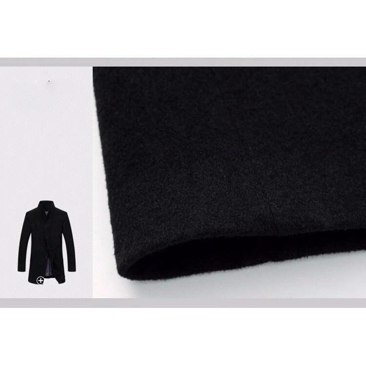 Manteau long homme en laine mélangée – élégance hivernale