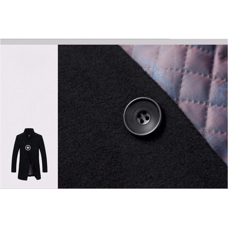 Manteau long homme en laine mélangée – élégance hivernale