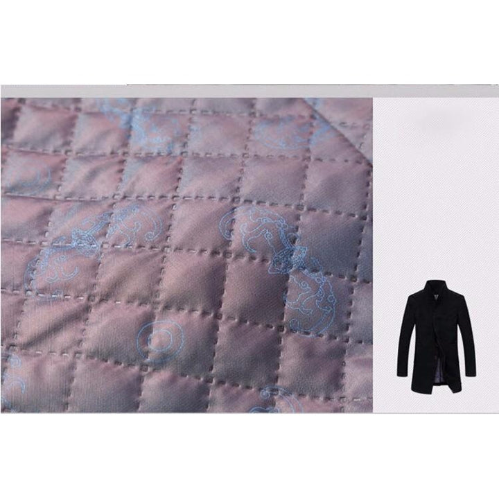 Manteau long homme en laine mélangée – élégance hivernale