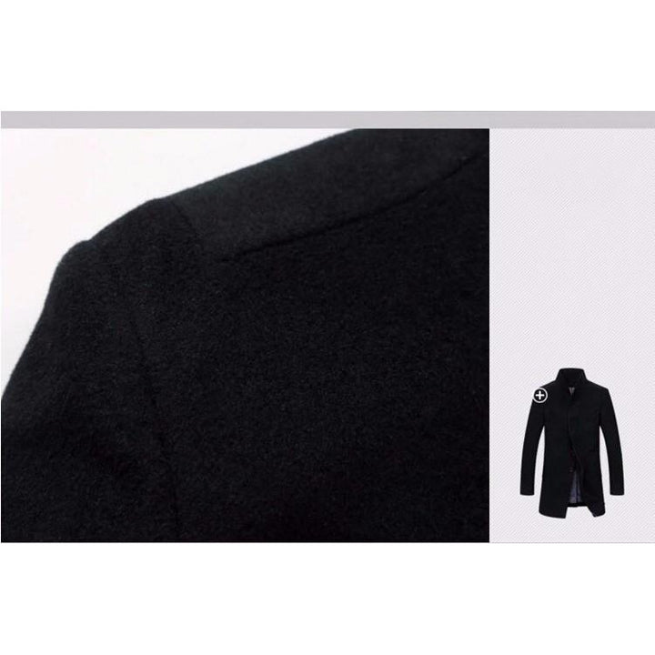 Manteau long homme en laine mélangée – élégance hivernale