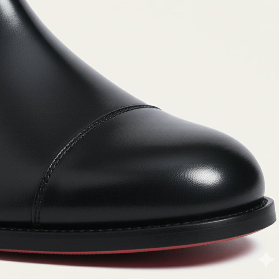 Bottines Chelsea Savile Row en cuir homme – semelle rouge